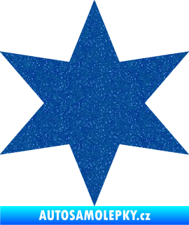Samolepka Hvězda 002 Ultra Metalic modrá