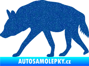 Samolepka Hyena 001 levá Ultra Metalic modrá