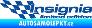 Samolepka Insignia limited edition levá Ultra Metalic modrá
