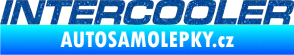 Samolepka Intercooler Ultra Metalic modrá