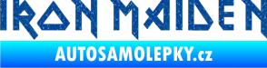 Samolepka Iron Maiden Ultra Metalic modrá
