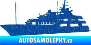 Samolepka Jachta 004 levá Ultra Metalic modrá