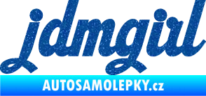 Samolepka Jdm girl 002 nápis Ultra Metalic modrá