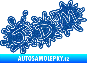 Samolepka JDM kaňky 002 Ultra Metalic modrá