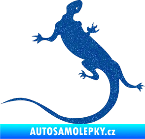 Samolepka Ještěrka 004 levá Ultra Metalic modrá
