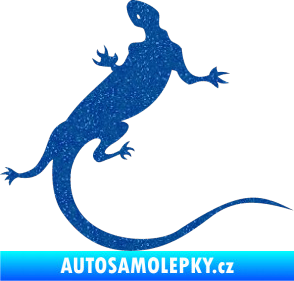 Samolepka Ještěrka 004 pravá Ultra Metalic modrá
