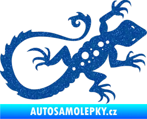 Samolepka Ještěrka 012 pravá Ultra Metalic modrá