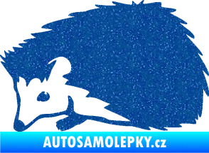 Samolepka Ježek 002 levá Ultra Metalic modrá