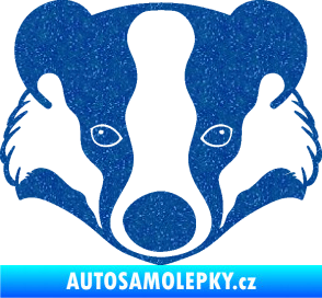 Samolepka Jezevec 001  Ultra Metalic modrá