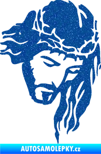 Samolepka Ježíš 003 pravá Ultra Metalic modrá