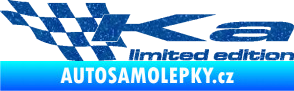 Samolepka Ka limited edition levá Ultra Metalic modrá
