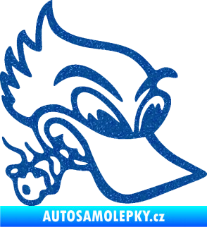 Samolepka Kačer frajer pravá Ultra Metalic modrá