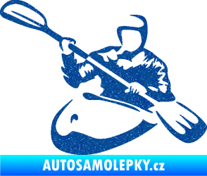 Samolepka Kajakář 004 levá Ultra Metalic modrá