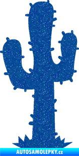 Samolepka Kaktus 001 levá Ultra Metalic modrá