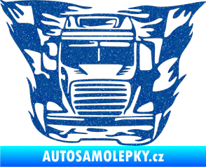 Samolepka Kamion 001 nákladní auto Ultra Metalic modrá