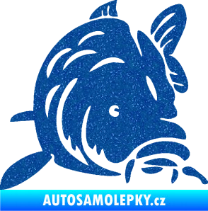 Samolepka Kapr 002 pravá Ultra Metalic modrá