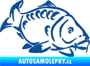 Samolepka Kapr 006 pravá Ultra Metalic modrá