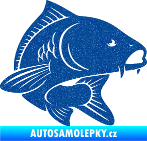 Samolepka Kapr 008 pravá Ultra Metalic modrá