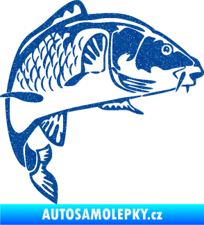 Samolepka Kapr 010 pravá Ultra Metalic modrá