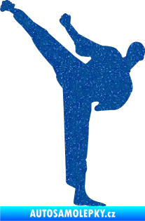 Samolepka Karate 001 levá Ultra Metalic modrá