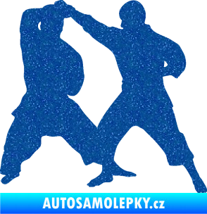 Samolepka Karate 013 pravá souboj Ultra Metalic modrá