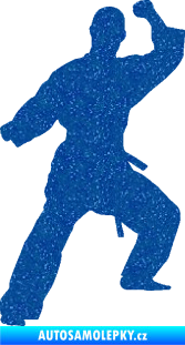 Samolepka Karate 014 levá Ultra Metalic modrá