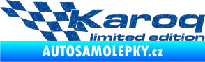 Samolepka Karoq limited edition levá Ultra Metalic modrá