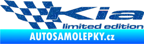 Samolepka Kia limited edition levá Ultra Metalic modrá