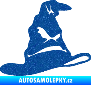 Samolepka Klobouk 001 pravá Ultra Metalic modrá