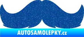 Samolepka Knír 002 movember Ultra Metalic modrá