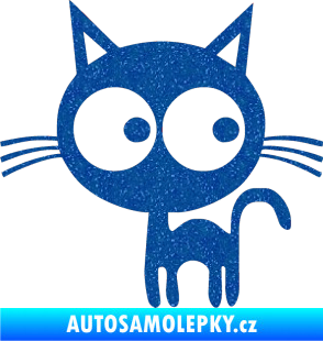 Samolepka Kočička 001 levá Ultra Metalic modrá