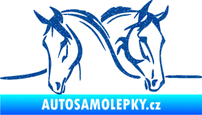 Samolepka Koníci 006 levá Ultra Metalic modrá