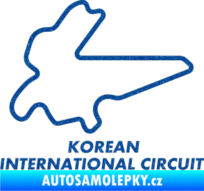 Samolepka Okruh Korean International Circuit Ultra Metalic modrá