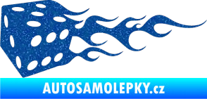 Samolepka Kostky 002 levá Ultra Metalic modrá
