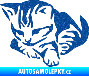 Samolepka Koťátko 003 levá Ultra Metalic modrá