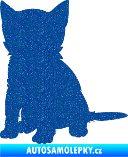 Samolepka Koťátko 005 levá Ultra Metalic modrá
