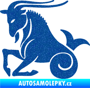 Samolepka Kozoroh 004 levá Ultra Metalic modrá