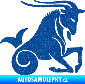Samolepka Kozoroh 004 pravá Ultra Metalic modrá