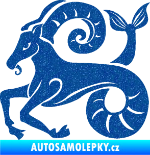 Samolepka Kozoroh 005 levá Ultra Metalic modrá