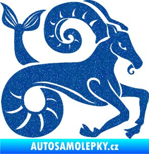 Samolepka Kozoroh 005 pravá Ultra Metalic modrá