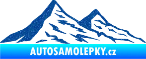 Samolepka Krajina hory 009 pravá Ultra Metalic modrá