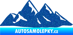 Samolepka Krajina hory 014 levá Ultra Metalic modrá