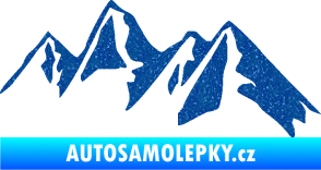 Samolepka Krajina hory 015 pravá Ultra Metalic modrá