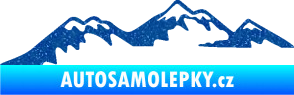Samolepka Krajina hory 020 levá Ultra Metalic modrá