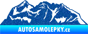 Samolepka Krajina hory 024 pravá Ultra Metalic modrá