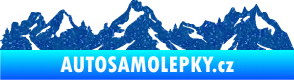 Samolepka Krajina hory 034 pravá Ultra Metalic modrá