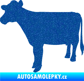 Samolepka Kráva 001 levá Ultra Metalic modrá