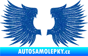 Samolepka Křídla 004 Ultra Metalic modrá