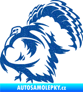 Samolepka Krocan 001 levá Ultra Metalic modrá