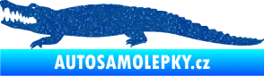 Samolepka Krokodýl 002 levá Ultra Metalic modrá